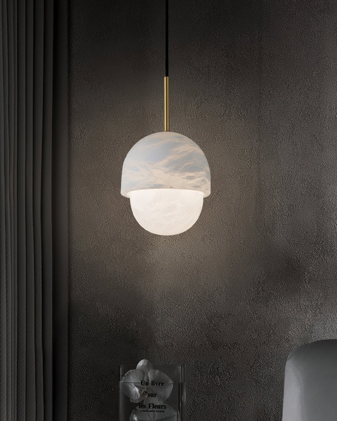 WOW Alabaster Globe Pendant Light-wow2903