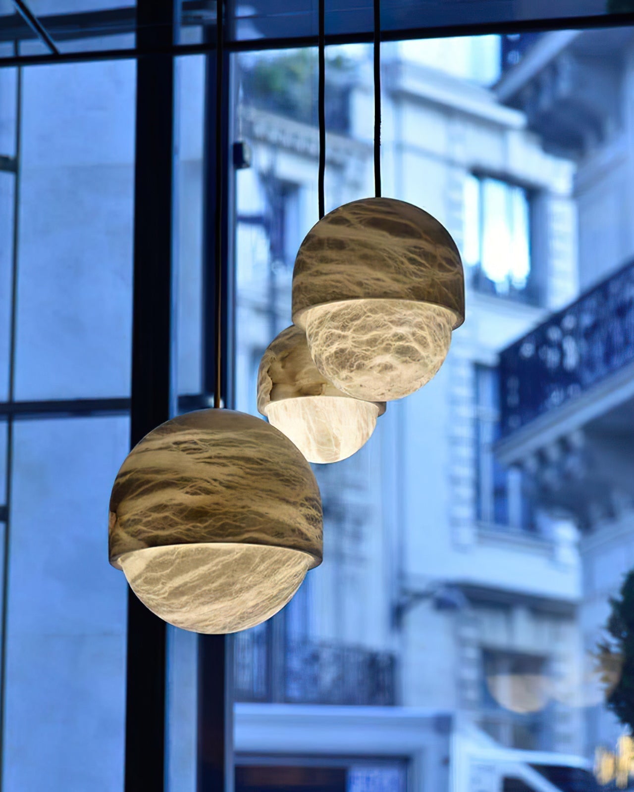 WOW Alabaster Globe Pendant Light-wow2903