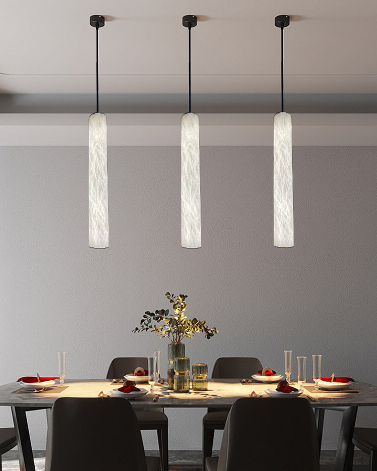 WOW Alabaster Tube Dining Room Pendant Light-wow2882