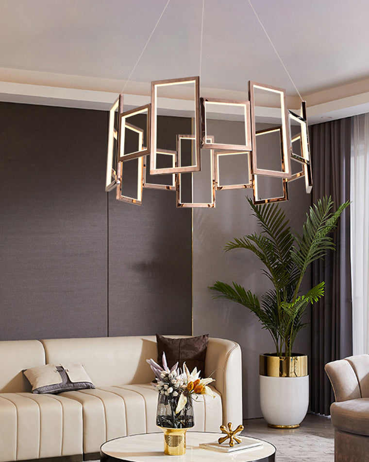 WOW Rectangular Led Round Chandelier-wow2778