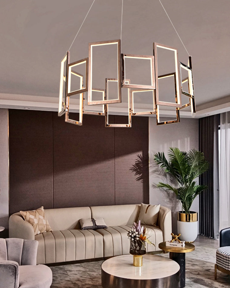 WOW Rectangular Led Round Chandelier-wow2778