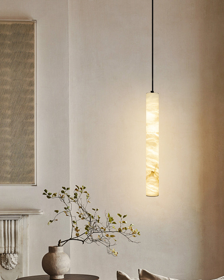 WOW Alabaster Tube Dining Room Pendant Light-wow2882