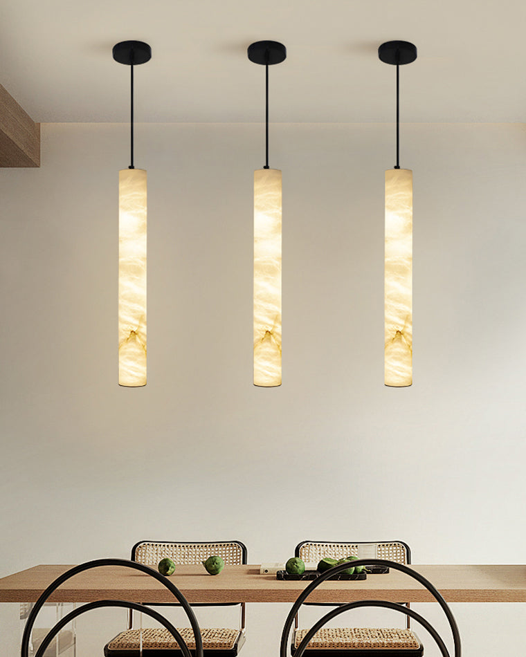 WOW Alabaster Tube Dining Room Pendant Light-wow2882