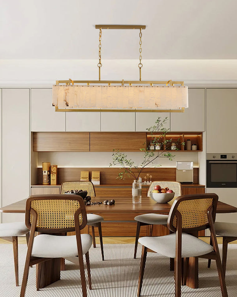 WOW Rectangular Alabaster Chandelier-wow2390b