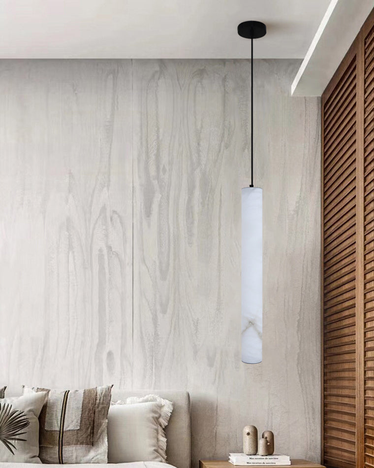 WOW Alabaster Tube Dining Room Pendant Light-wow2882