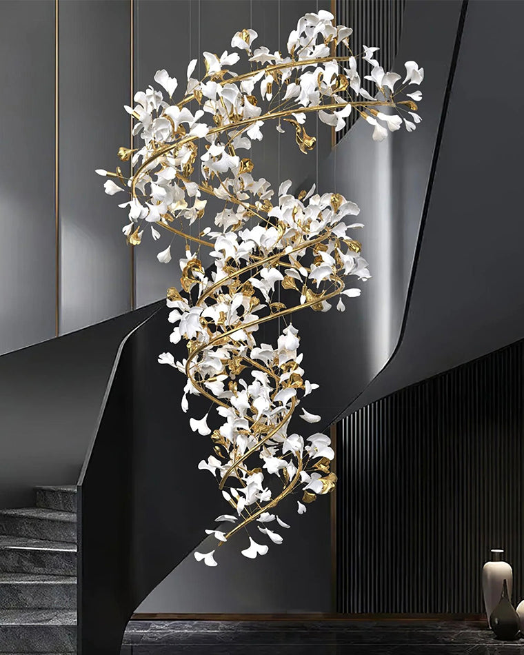 WOW Gingko Spiral Chandelier-wow2423