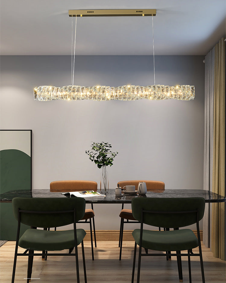 WOW Twist Linear Crystal Chandelier-wow2193