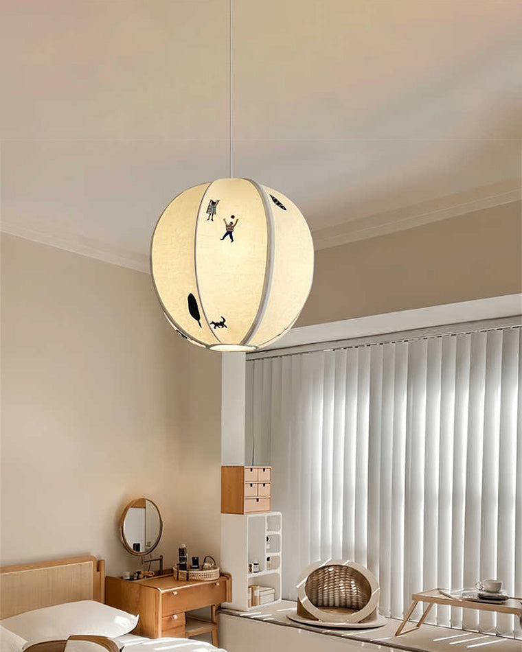 WOW Fabric Globe Pendant Light-wow2945