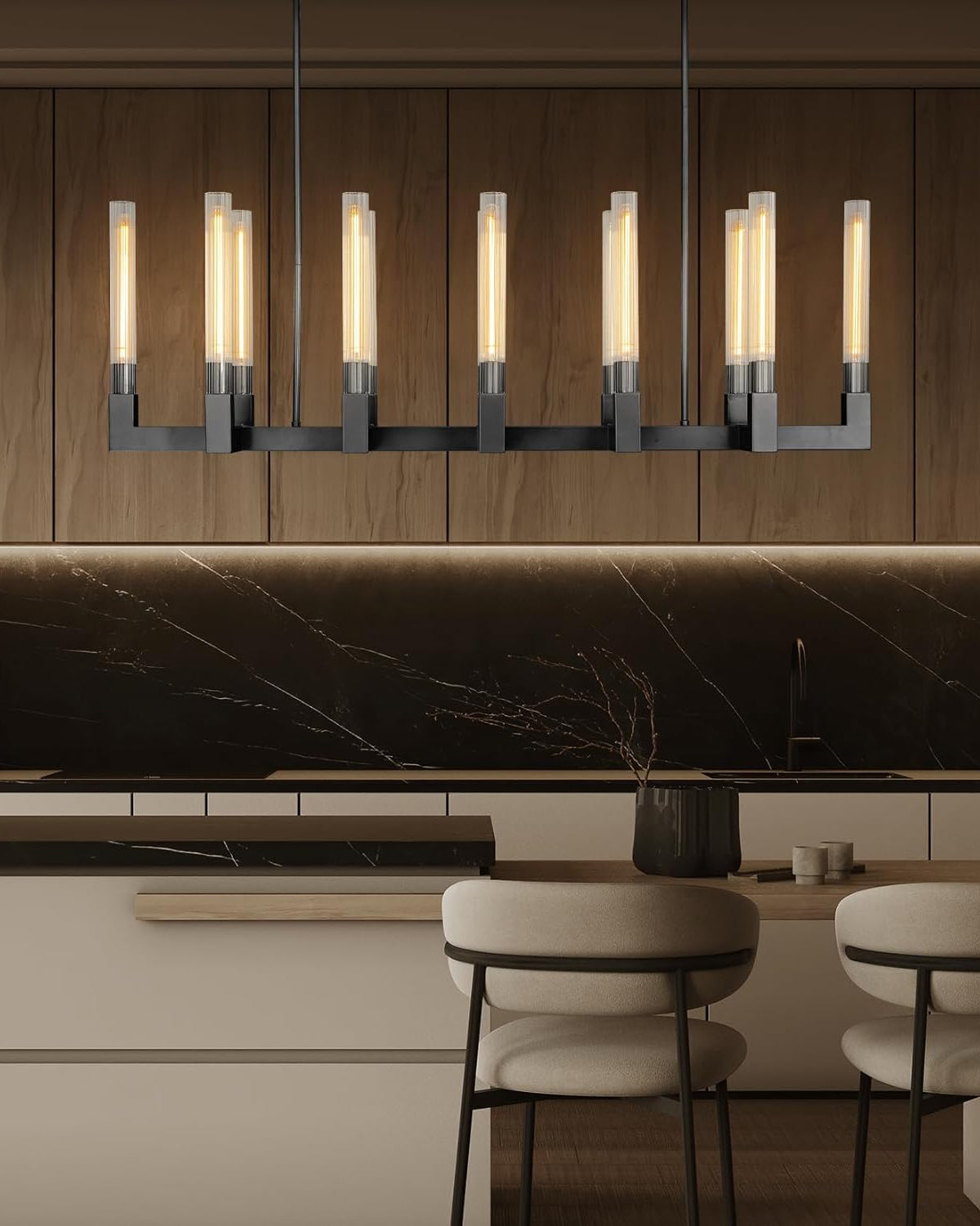 WOW Candle Linear Chandelier-wow2816