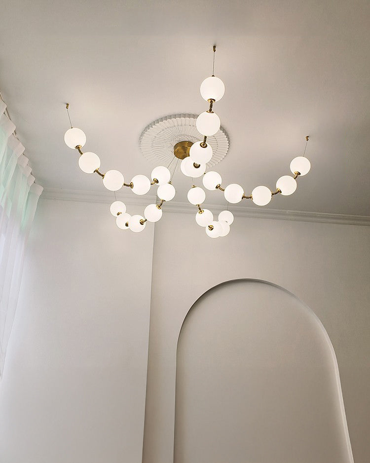 WOW Spider Pearl Globe Chandelier-wow2650