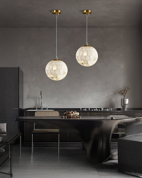WOW Globe Alabaster Pendant Light-wow2835