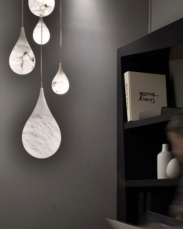 WOW Alabaster Raindrop Pendant Light-wow2901