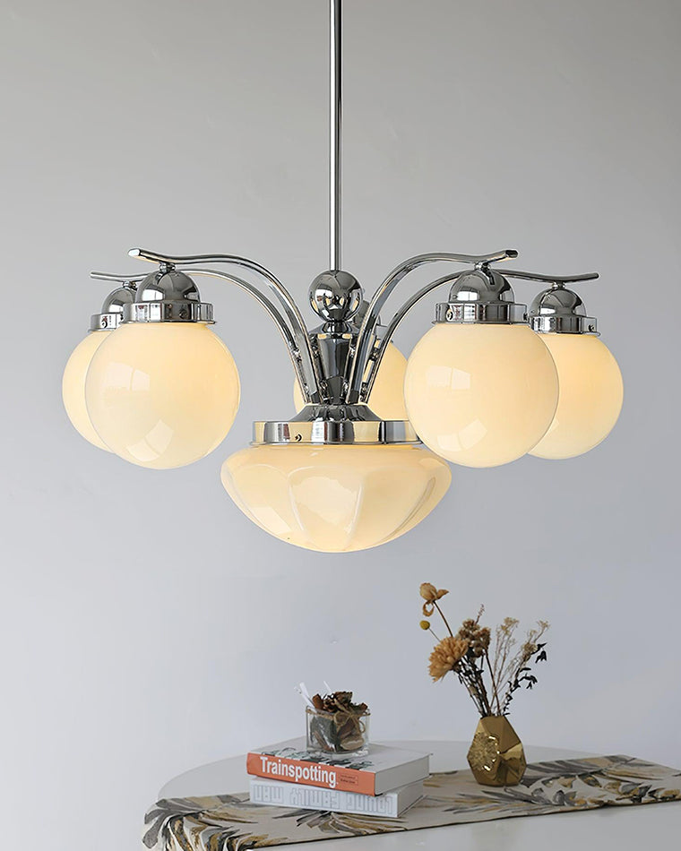 WOW Coloured Glass Globe Arm Chandelier-wow2785