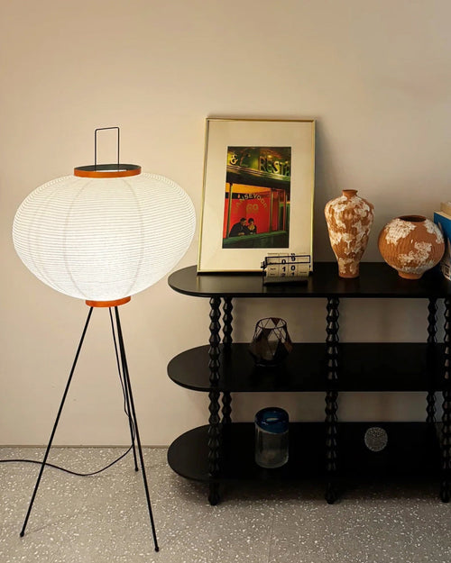 WOW Lantern Tripod Fabric Floor Lamp-wow7090