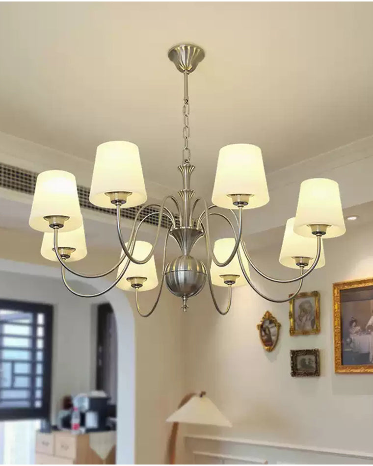 WOW Glass Shaded Arm Chandelier-wow2946