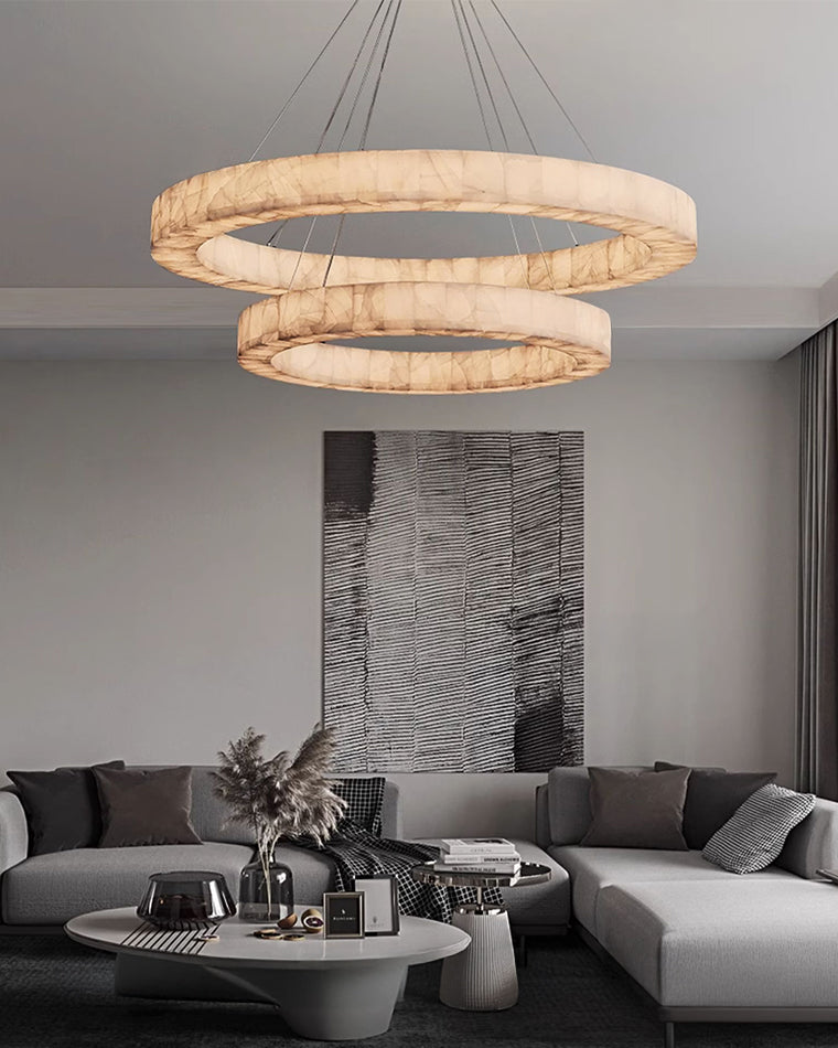 WOW Alabaster Circular Chandelier-wow2803