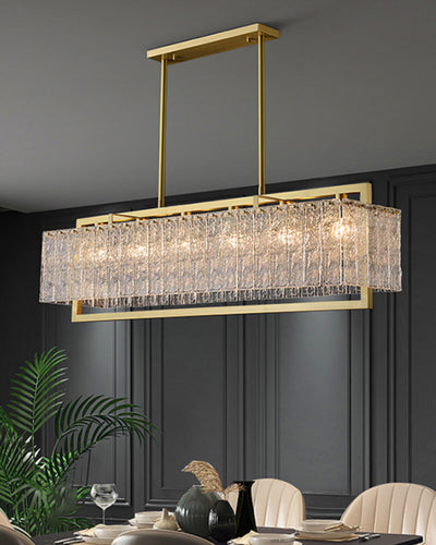 WOW Textured Glass Linear Chandelier-WOW2620