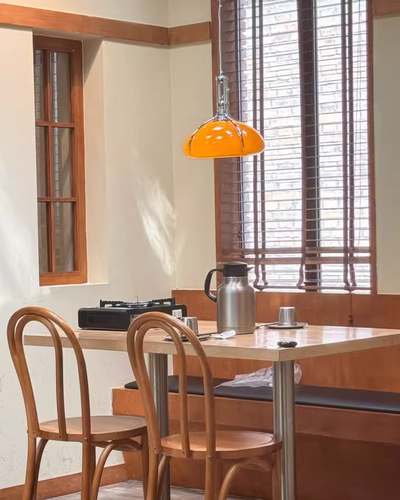 WOW Pumpkin Glass Dome Pendant Light-wow2675