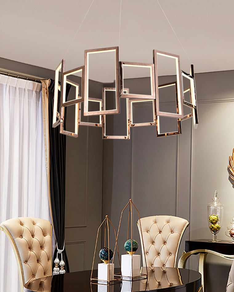 WOW Rectangular Led Round Chandelier-wow2778