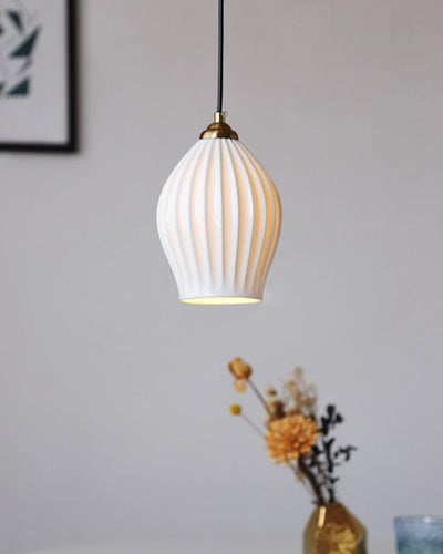 WOW Ribbed Bud Ceramic Chandelier-WOW2132a