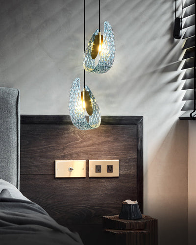 WOW Peacock Art Glass Pendant Light-wow2213a