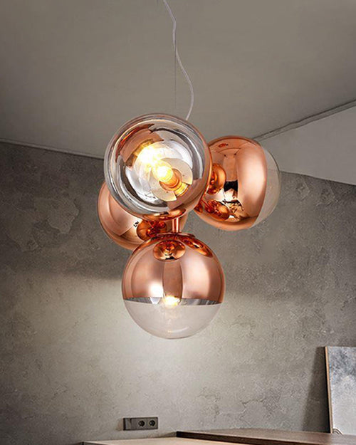 WOW 4 Light Colorful Globe Chandelier-WOW2687