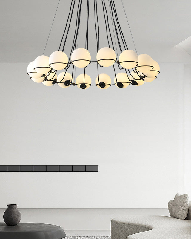 WOW Glass Globe Round Chandelier-wow2623