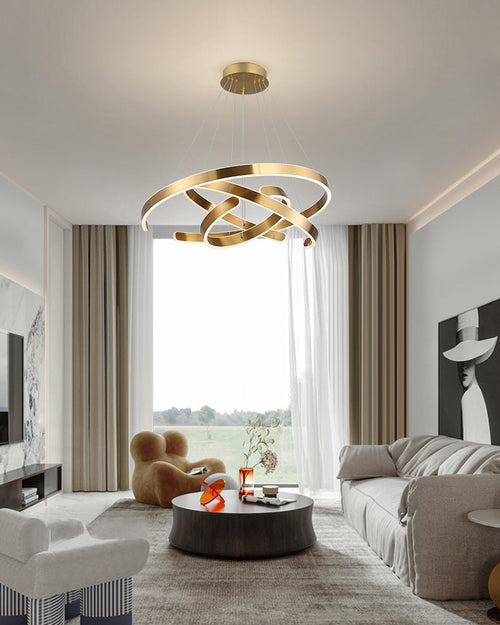 WOW Tiered Circular Led Chandelier-WOW2651