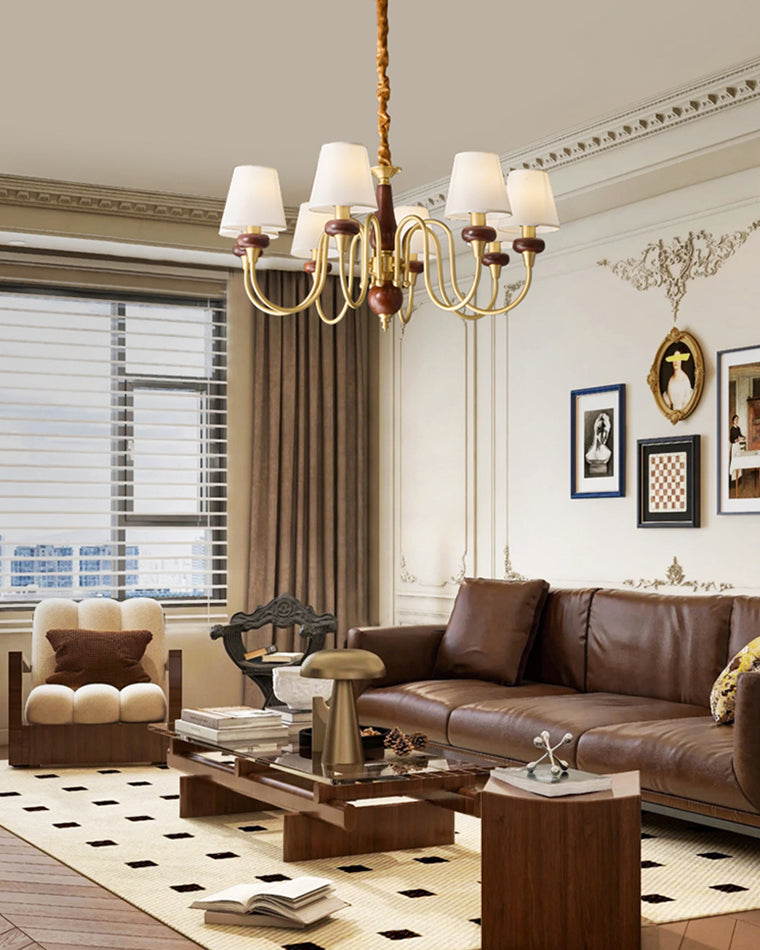WOW Fabric Shaded Chandelier-wow2954