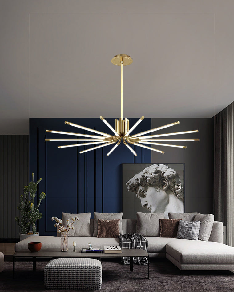 WOW Starburst Multi Light Rods Chandelier-wow2761
