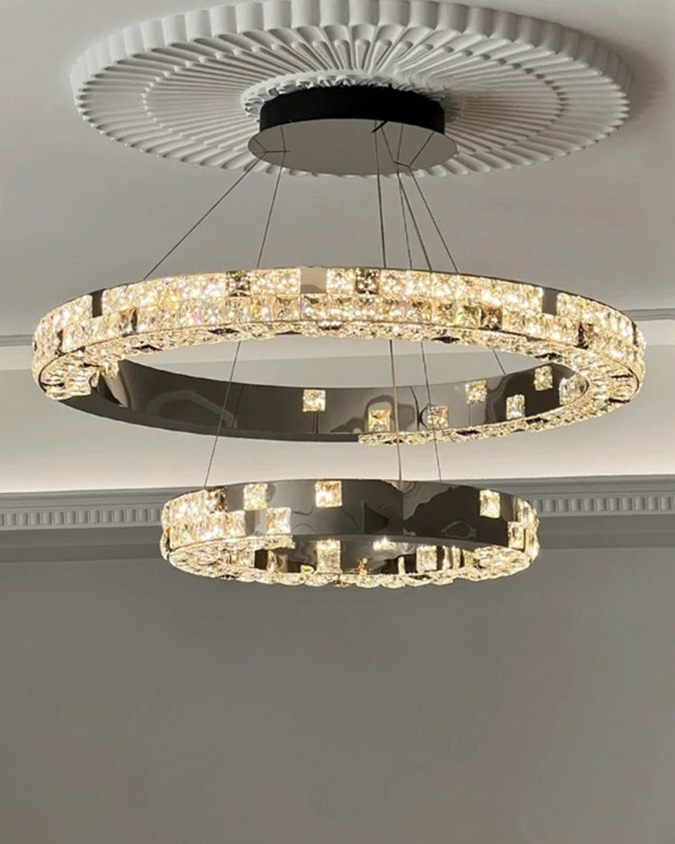 WOW Tiered Circular Crystal Chandelier-wow2544