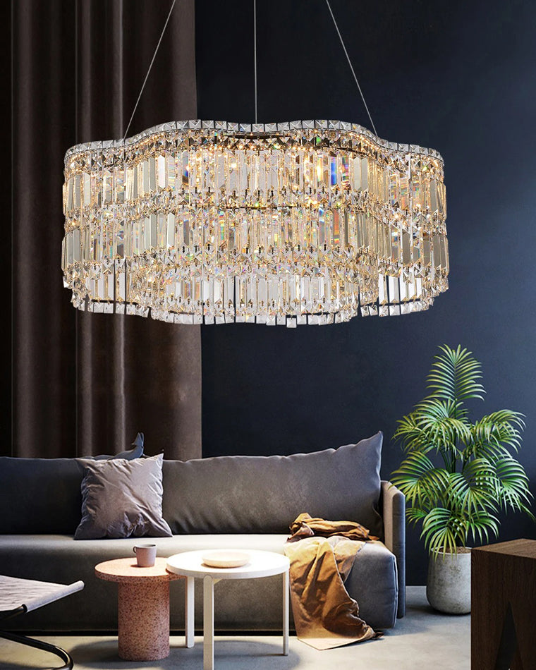 WOW Flower Chrome Crystal Chandelier-wow2405