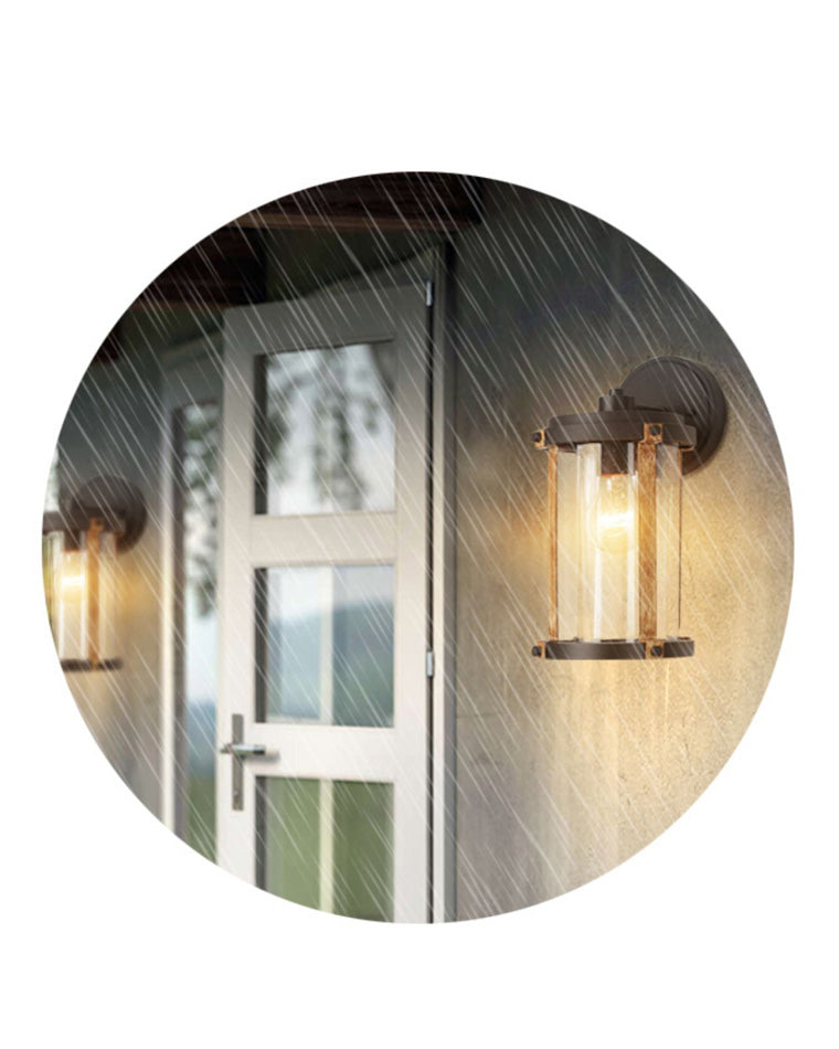WOW Rustic Seeded Glass Outdoor Sconce-wow9146