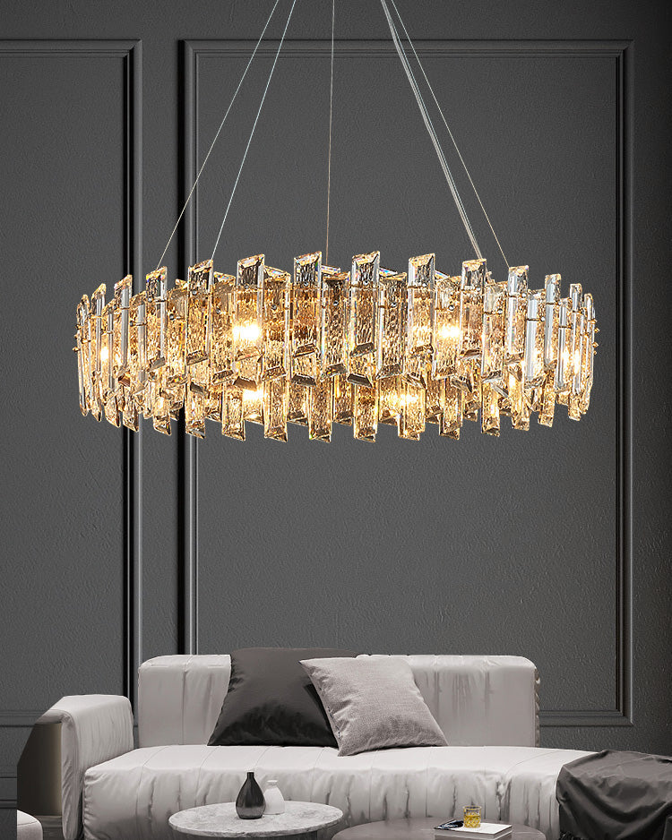 WOW Gold Crystal Round Chandelier-wow2397