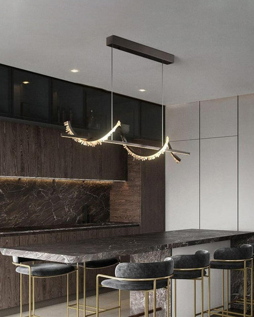WOW Swirl Crystal Linear Chandelier-wow2713