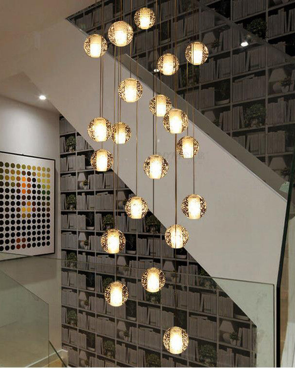 WOW Cascading Glass Ball Dining Room Chandelier-wow2648