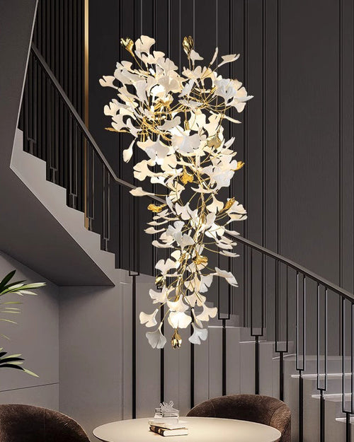 WOW Gingko Long Staircase Chandelier-wow2425