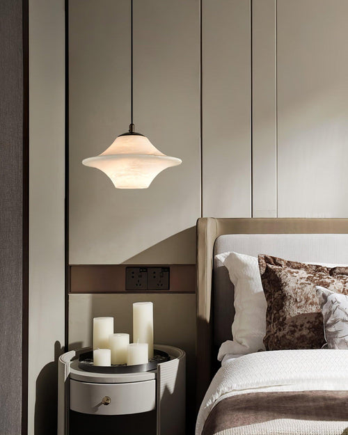 WOW Flying Saucer Alabaster Pendant Light-wow2878