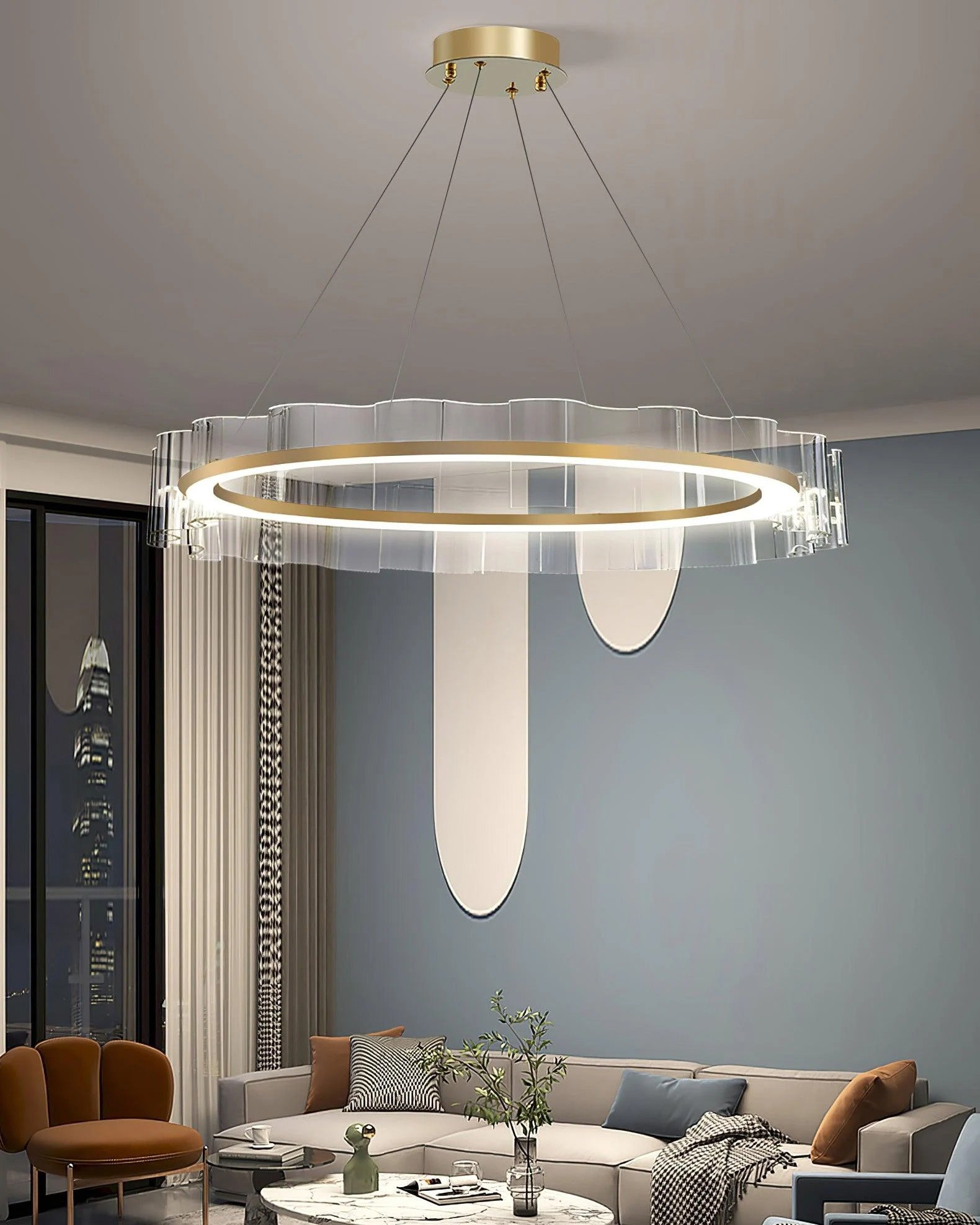 WOW Acrylic Ring Led Chandelier-wow2604