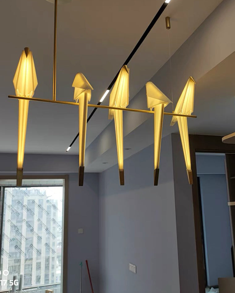 WOW Origami Bird Linear Chandelier-wow2736