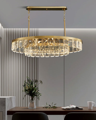 WOW Long Oval Crystal Chandelier-wow2541