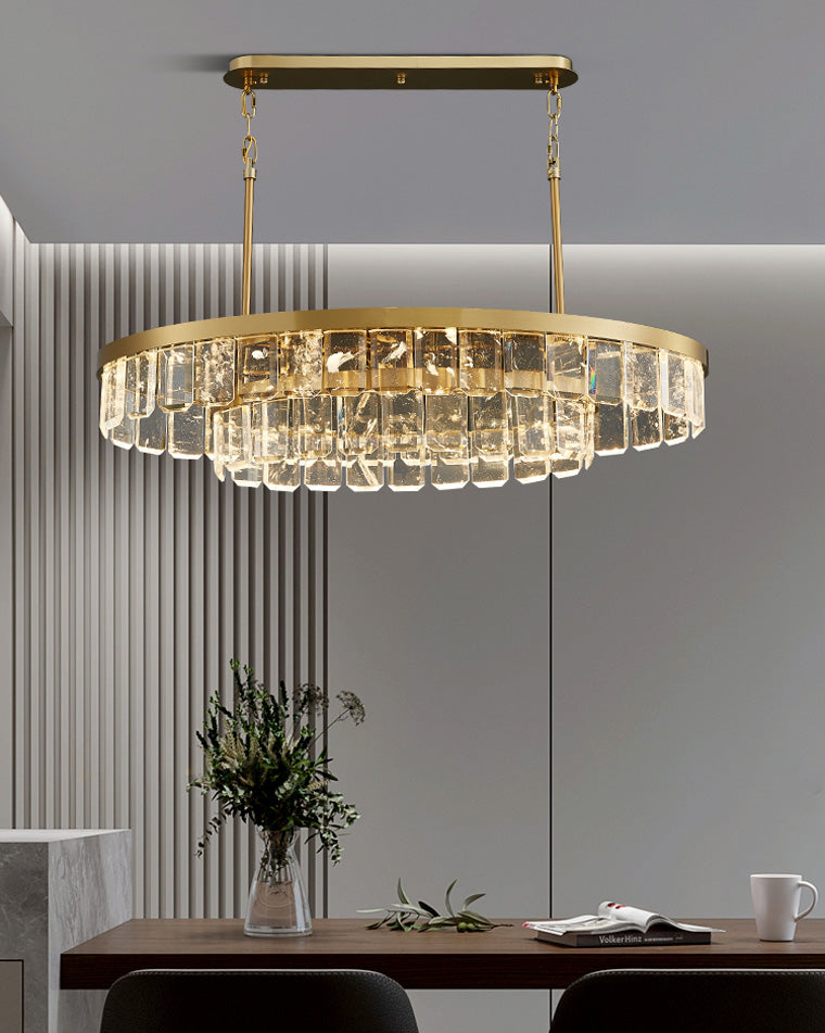 WOW Long Oval Crystal Chandelier-wow2541
