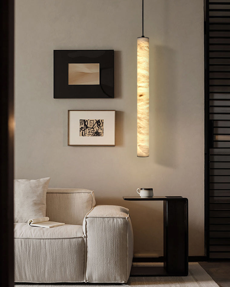 WOW Alabaster Tube Dining Room Pendant Light-wow2882