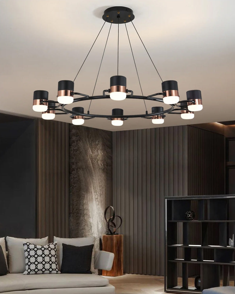 WOW Adjustable Rose Gold Round Chandelier-wow2645