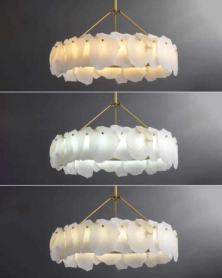 WOW Alabaster Round Chandelier-wow2392a