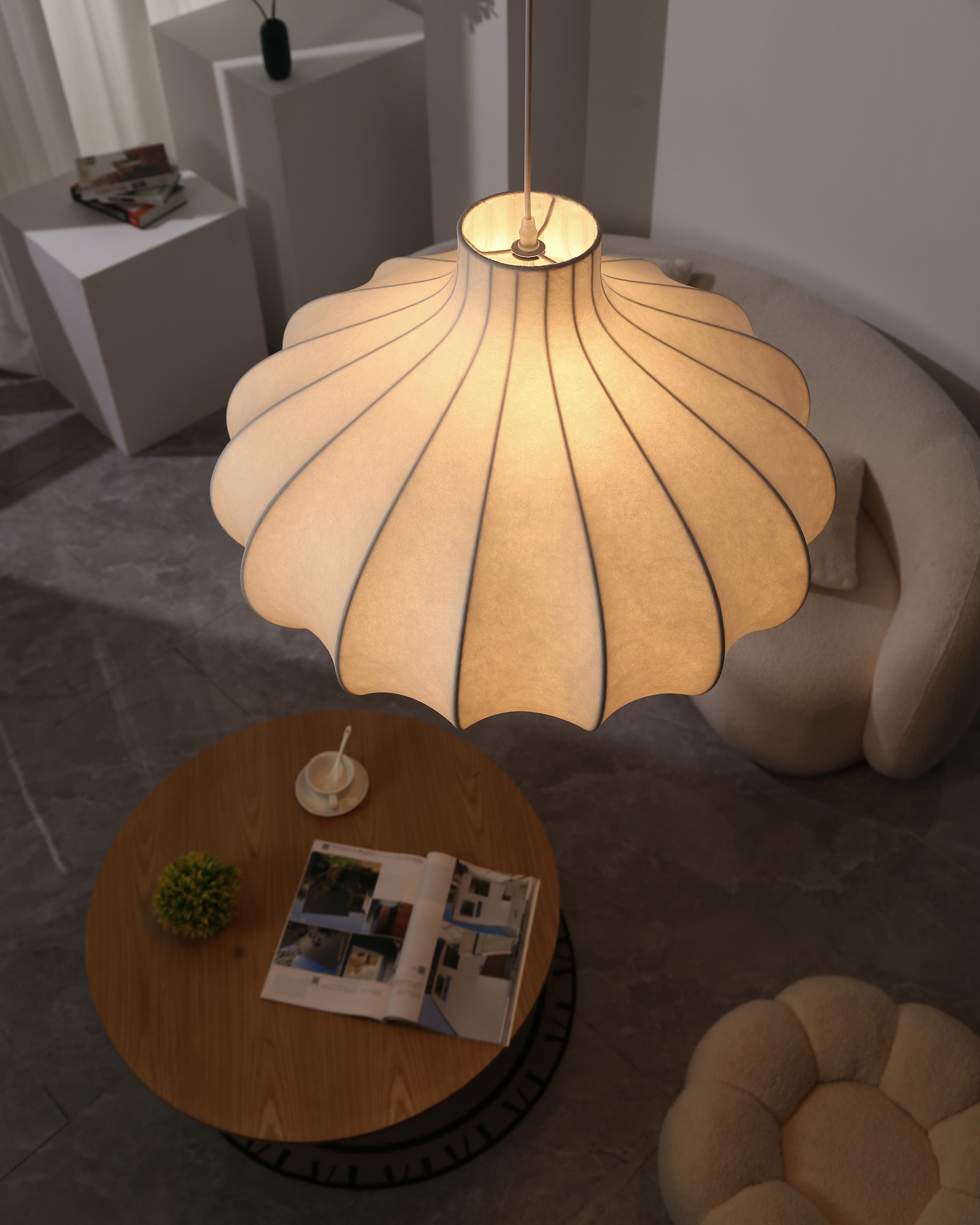 WOW Pumpkin Silk Pendant Light-wow2568