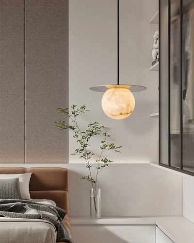 WOW Disc Globe Alabaster Pendant Light-wow2836