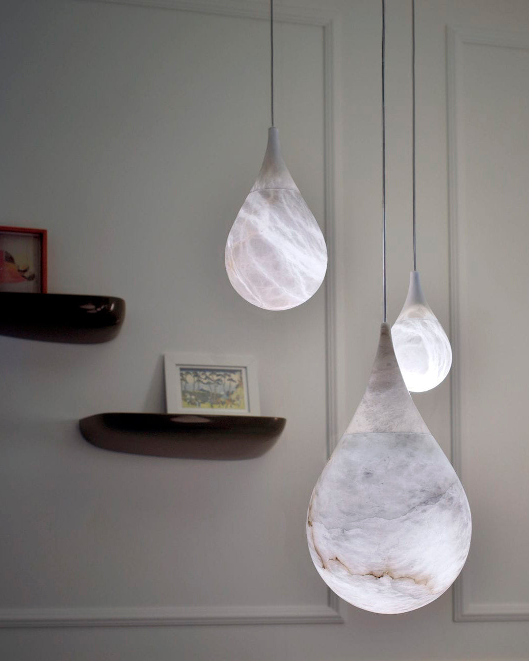 WOW Alabaster Raindrop Pendant Light-wow2901