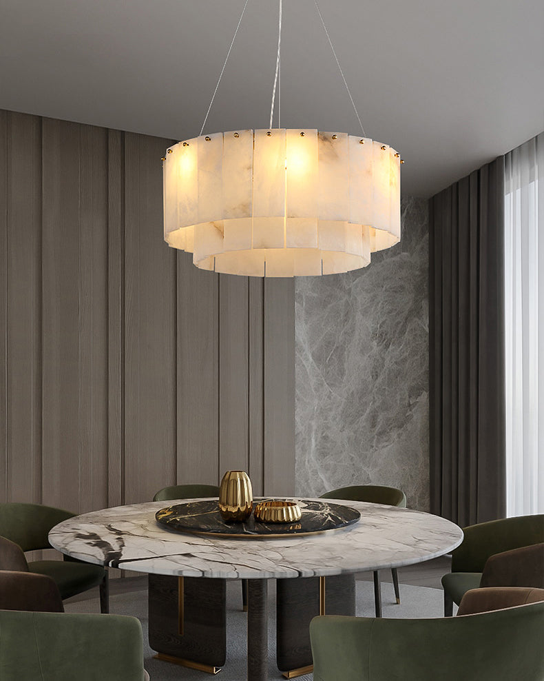 WOW Round Alabaster Chandelier-wow2843