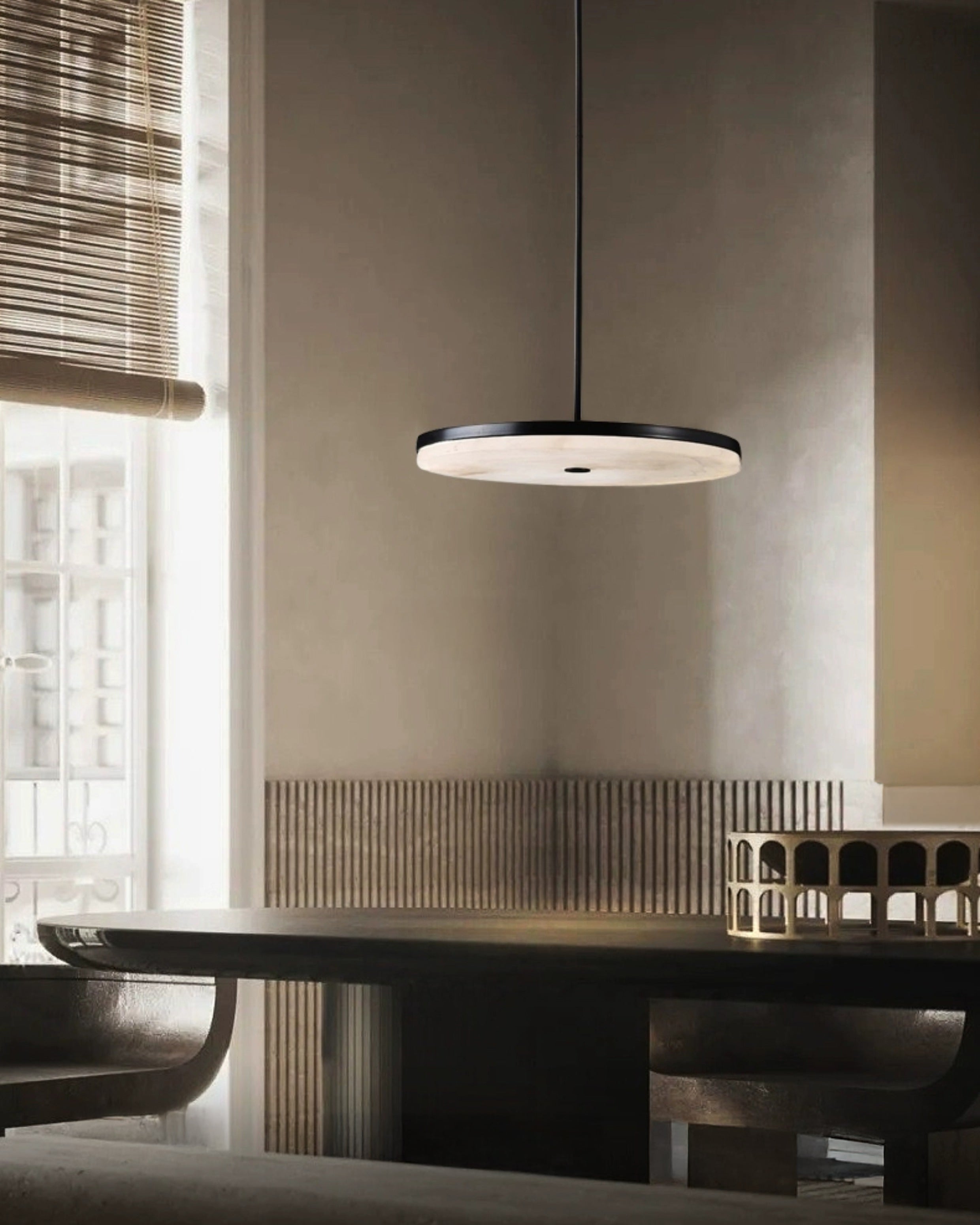 WOW Disc Alabaster Pendant Light-wow2870